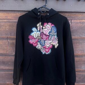 Black Upcycled Hoodie Skater